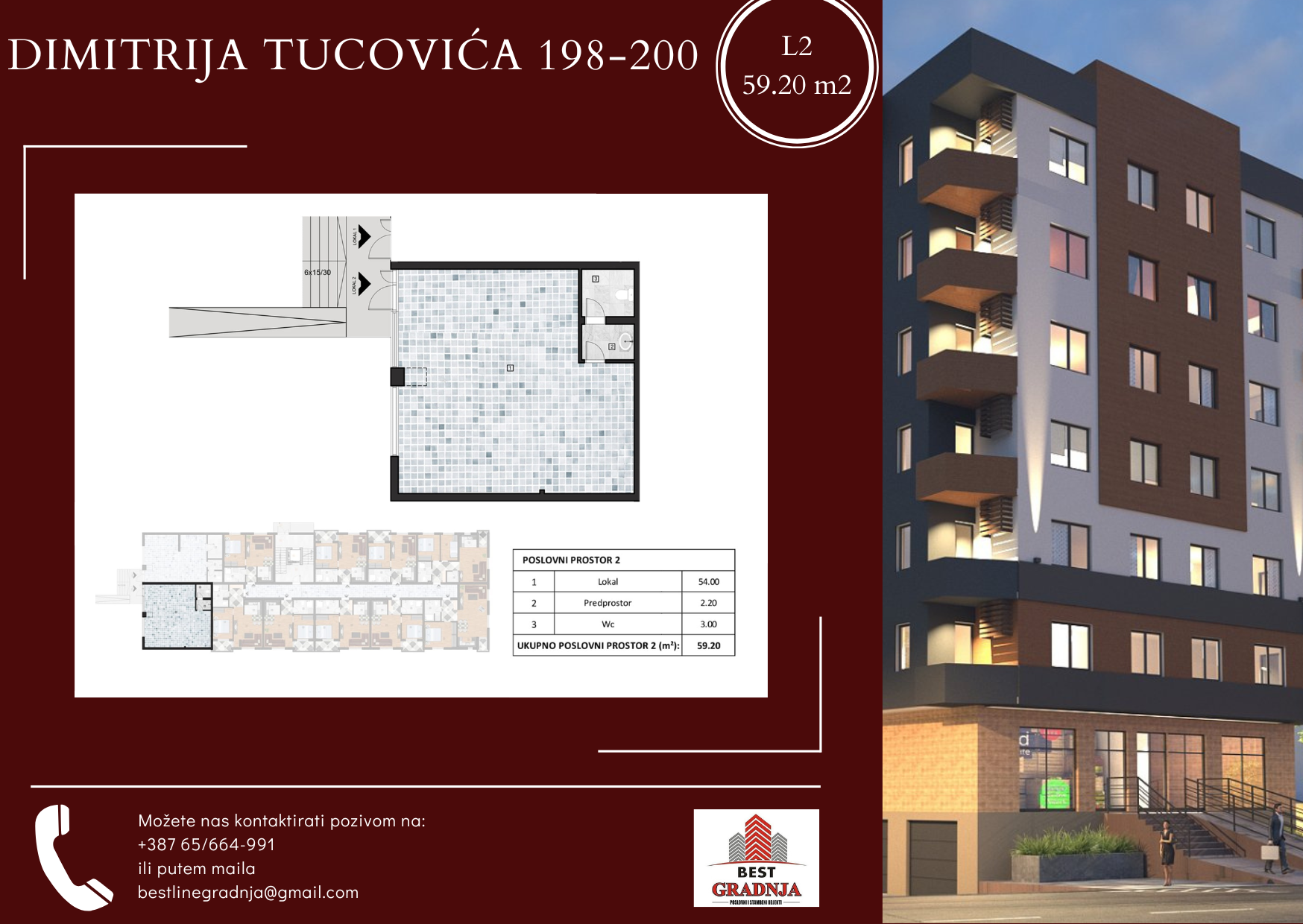 lokal - BIJELJINA - DIMITRIJA TUCOVIĆA - 8090240