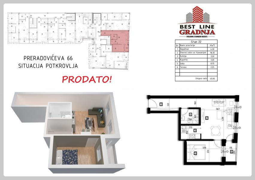 stan NOVI SAD - PETROVARADIN - 1033481